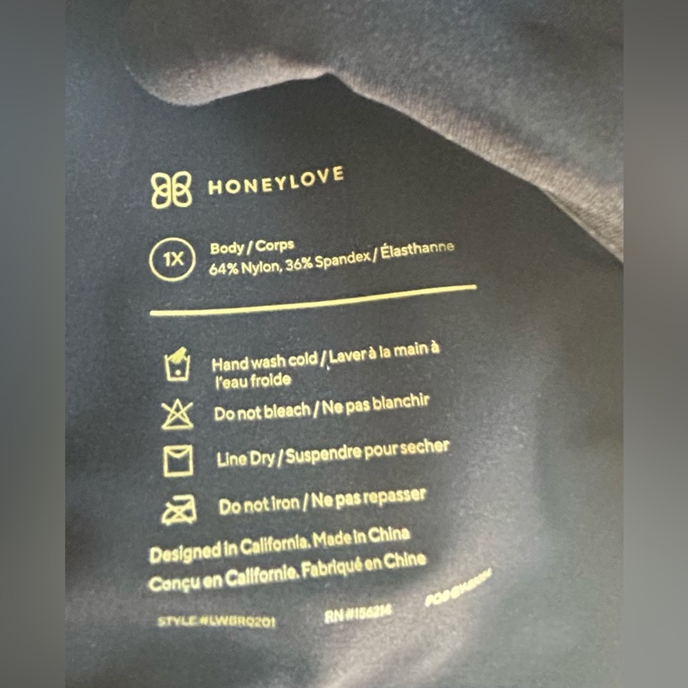 Honeylove Velvet Black Bra Intimates & Sleepwear - Size 1X - Picture 5 of 6